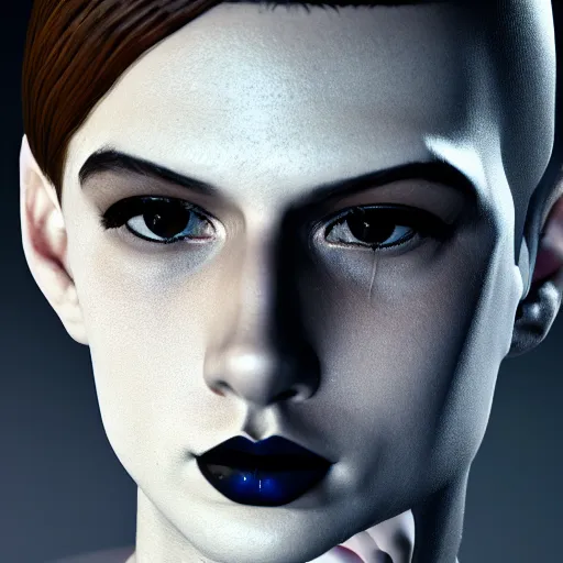 Image similar to innovative avant-garde art, deco fashion, young boy with sharp jawline, royal theme, highly detailed, photorealistic portrait, crisp quality and light reflections, unreal engine 5 quality render