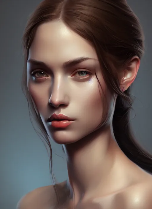 Image similar to portrait of female, intricate, elegant, highly detailed, digital painting, artstation, concept art, smooth, sharp focus, illustration