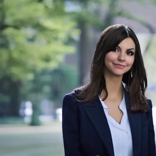 Image similar to victoria justice as joe biden, 8 k resolution, cinematic lighting, anatomically correct