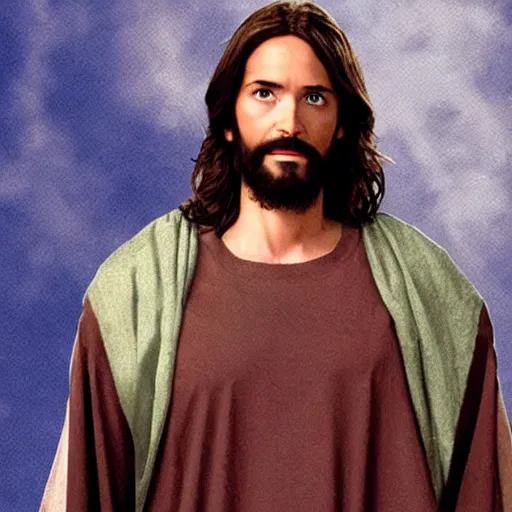 Prompt: jesus as a character in how i met your mother