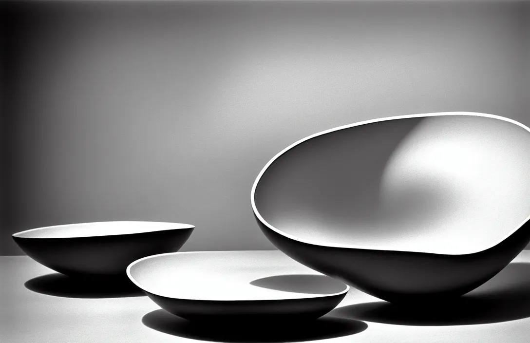 Prompt: energetic brushstrokes create optical flow photograph by robert adams perfectly shaped bowl painting by claude gellee