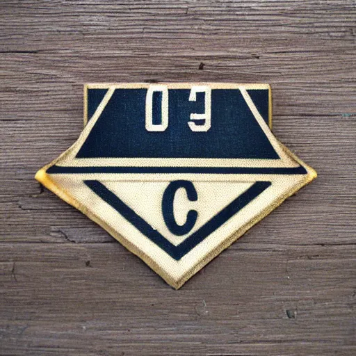 Prompt: a photo of a minimalistic vintage pennant