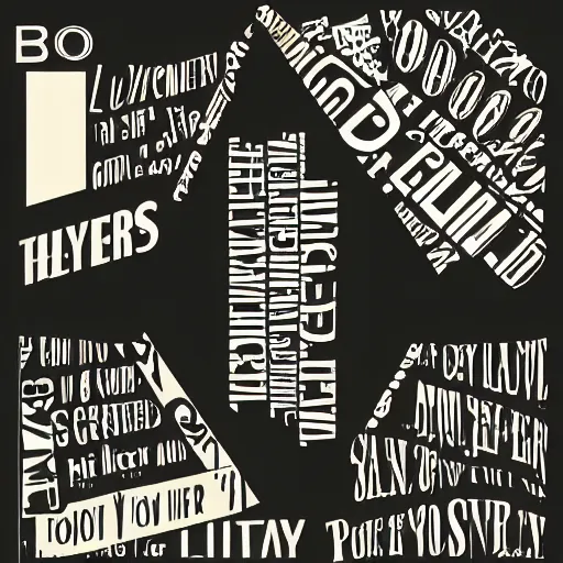 Image similar to Dadaist typographical collage