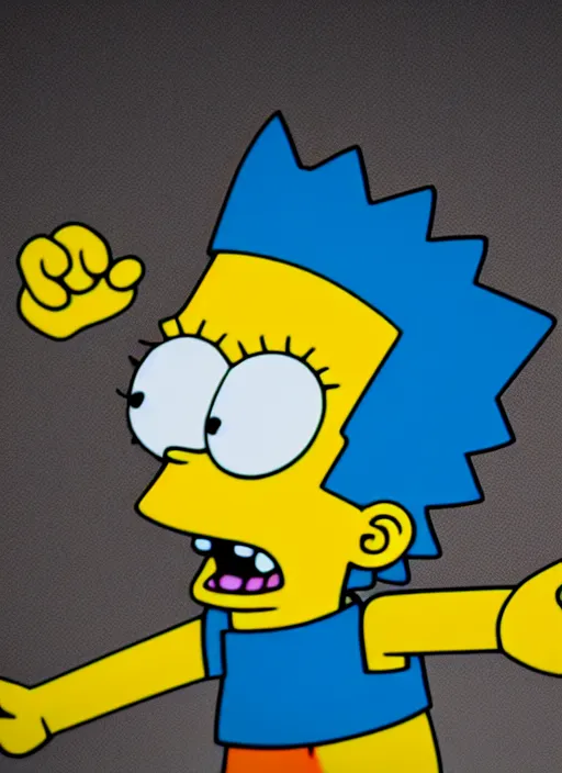 Image similar to bart simpson in business suit, is antique statue, octane render, highly detailed, hyper - realistic.