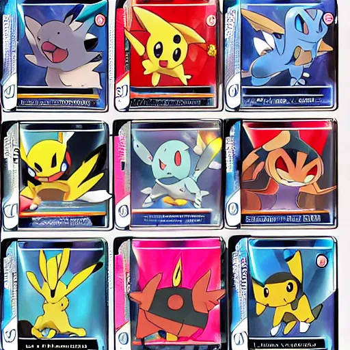 Image similar to pokemon cards with snooki, joe biden, nicki minaj, kim kardashian, osama bin laden, pokemon anime style, hd 8k image high detail, at target