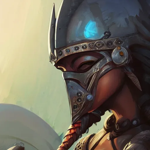 Image similar to cyberpunk viking helmet mask warrior goddess robot ninja fantasy, art gta 5 cover, official fanart behance hd artstation by jesper ejsing, by rhads, makoto shinkai and lois van baarle, ilya kuvshinov, ossdraws