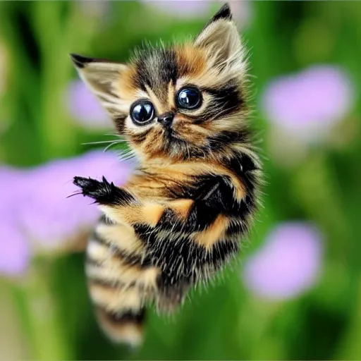 Image similar to photo of a bee that looks like a kitten