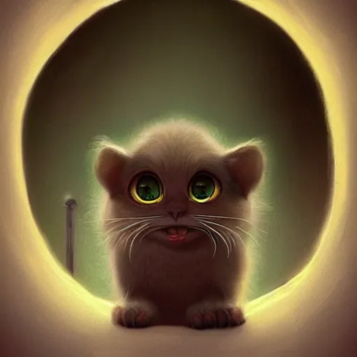 Image similar to cutie fluffy creature with big eyes in a jar, digital art, 3 d, octave render, masterpiece, mega detailed, pixar, disney, vivid illustration, cartoon, fantasy, by george stubbs, artgerm, in the style of ghibli kazuo oga, pastel fur