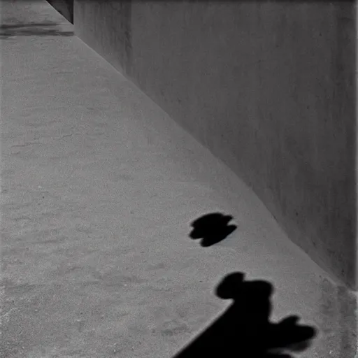 Image similar to an approaching shadow, black and white photography by fan ho, hong kong 1 9 5 4