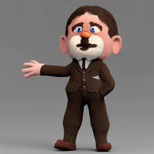 Prompt: adolf hitler as yoohoo fluffy toy, realistic, octane render, trending on artstation, grteg rutkowski