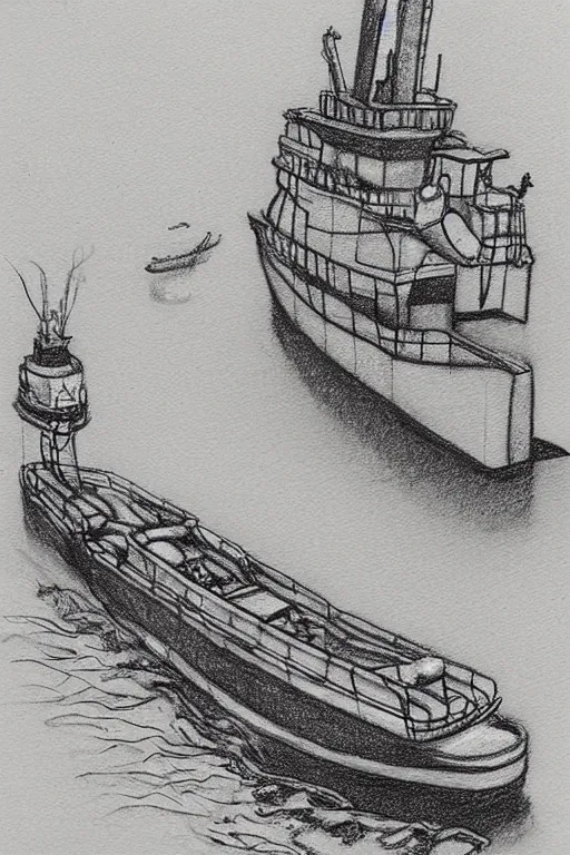 Image similar to journey to the deepest sea, sketch by eric - anthony johnson, jacqueline e, instaart