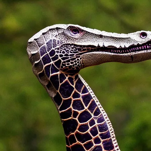 Image similar to “a dinosaur with an extremely long neck that is too long for its body”