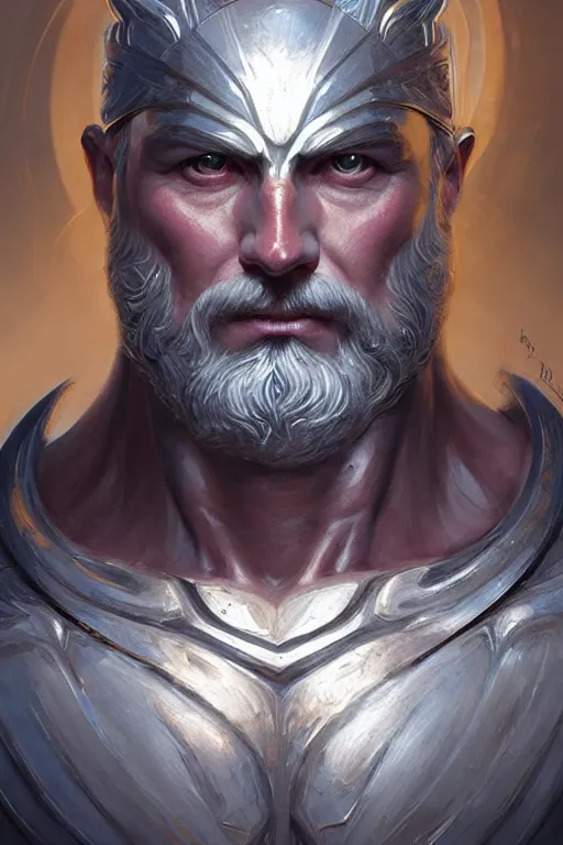 Image similar to zeus humanoid god of the thunder, charming and alluring face, highly detailed, d & d, fantasy, highly detailed, digital painting, trending on artstation, concept art, sharp focus, illustration, art by artgerm and greg rutkowski and magali villeneuve