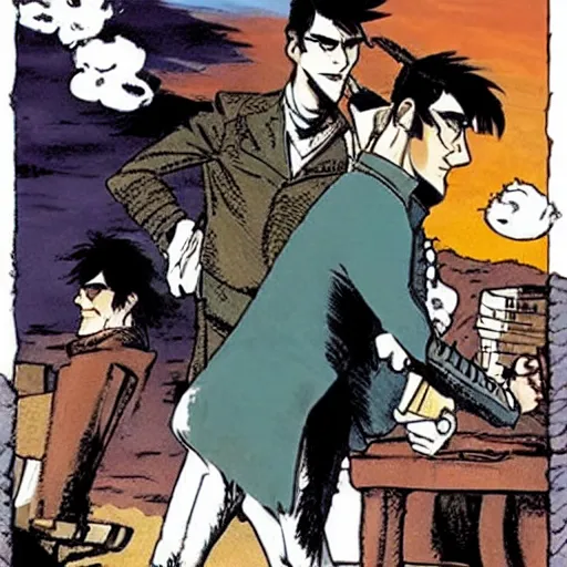 Prompt: corto maltese
