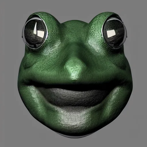 Image similar to a green frog mask with a black background, a raytraced image by Michelangelo, zbrush central, hypermodernism, 8k 3d, zbrush, #vfxfriday