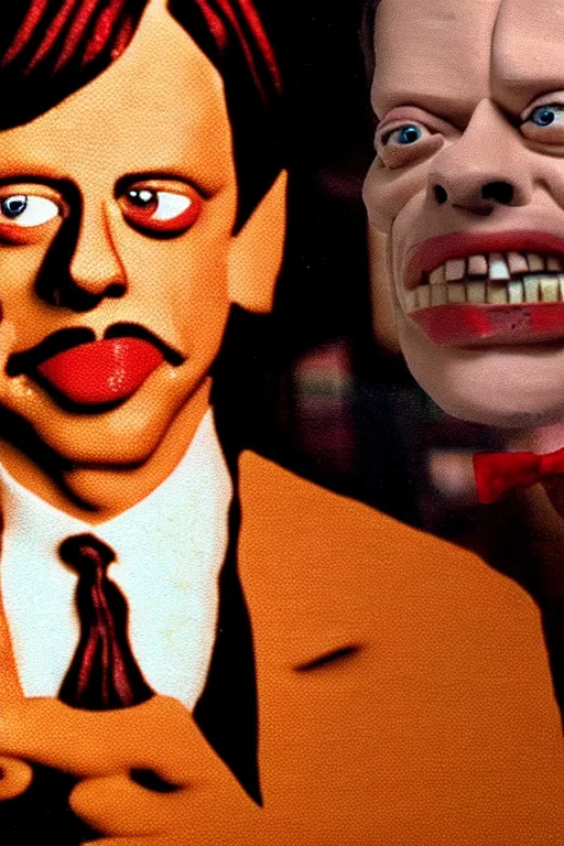 Image similar to film still of steve buscemi made out of bread in pulp fiction, 4 k