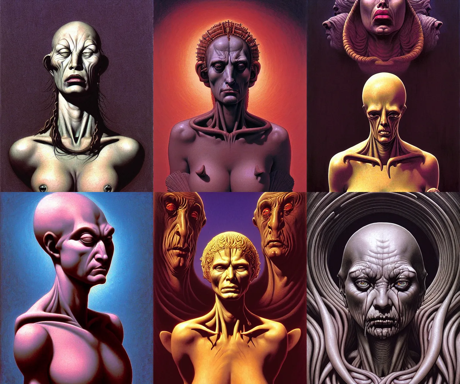 Prompt: a cinematic crying masterpiece bust portrait of a colossal gothic demon blockchain goddess of greed, grief, sorrow and despair, head and upper body only, by Wayne Barlowe, by Tim Hildebrandt, by Bruce Pennington, by Zdzisław Beksiński, by Paul Lehr, by Antonio Canova, by Caravaggio, by by Jacques-Louis David, by oil on canvas, masterpiece, trending on artstation, featured on pixiv, cinematic composition, astrophotography, dramatic pose, beautiful lighting, sharp, details, details, details, hyper-detailed, no frames, HD, HDR, 4K, 8K