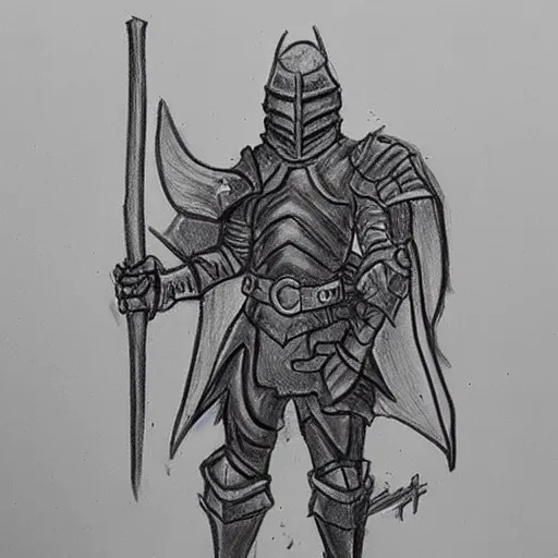 Prompt: #wip #wipart #wipartwork #workinprogress #character #drawing #characterdesign #concept #fantasy #fantasyart #fantasyartwork #cartoon #cartoonish #cartoonart #drawingoftheday #artoftheday #progress #knight #hero #anime #manga