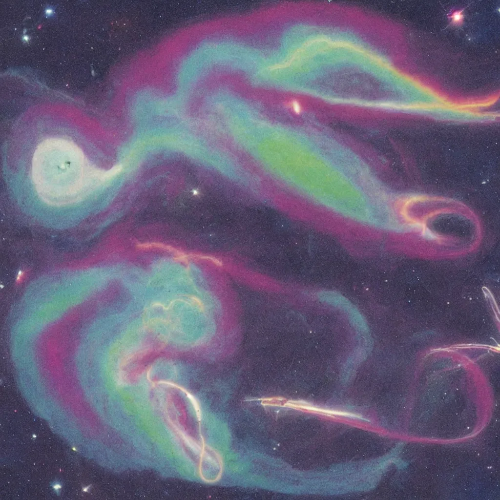 Image similar to rainbow cosmic squid