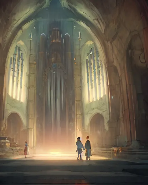 Prompt: pipe organ ghost, scenic full shot, ambient lighting, detailed face, by makoto shinkai, stanley artgerm lau, wlop, rossdraws, no people