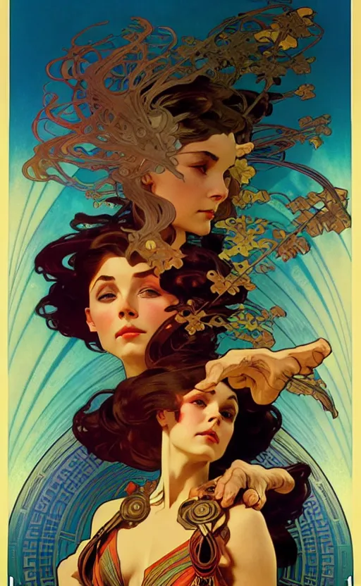 Image similar to exquisite imaginative scifi poster art, movie art, by lucusfilm, weta studio, alphonso mucha, james jean, frank frazetta, 8 k, denoised, sharp, crisp, high quality, cinematic