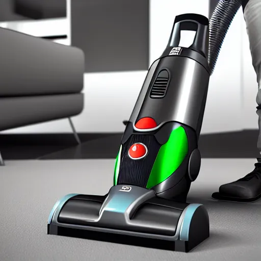 Image similar to tactical vacuum cleaner, ultra detailed, unreal engine 5, studio lighting