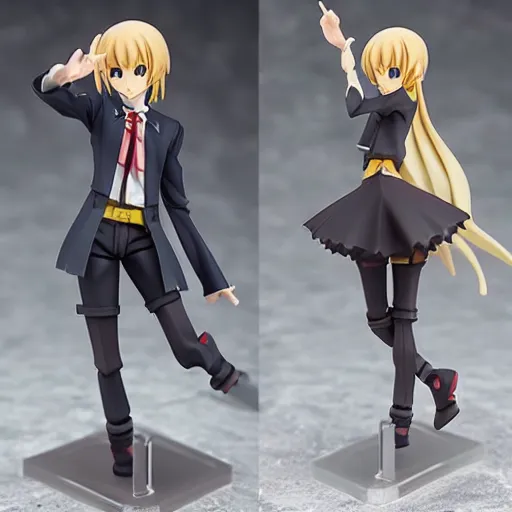 Prompt: vtuber Gawr Gura as a Figma anime figurine. Posable PVC action figurine. Detailed artbreeder face. Full body 12-inch Figma anime statue.