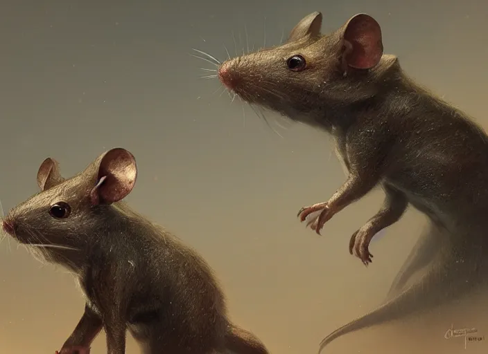 Image similar to ashigaru mouse, hard focus, art station, by jessica rossier and hr giger, cinematic