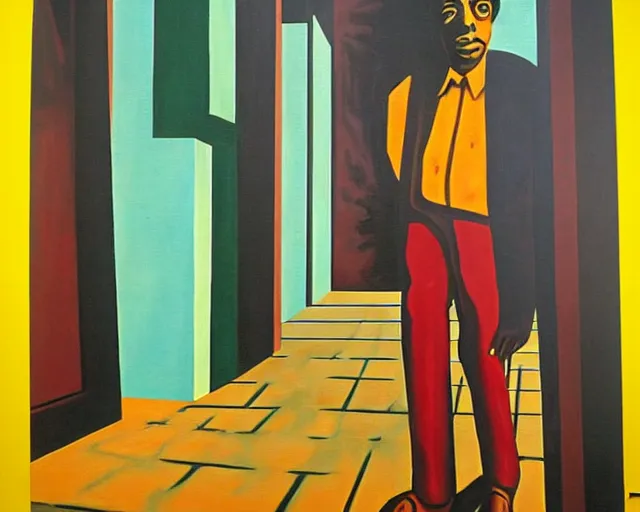 Image similar to gilberto gil street art by giorgio de chirico