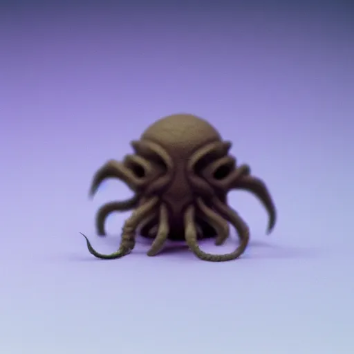 Prompt: baby cthulhu, macro photograph with shallow dof, electron microscope