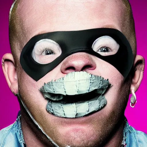 Image similar to corey taylor with duct tape on his mouth