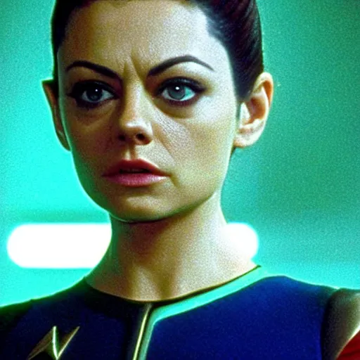 Image similar to A still of Mila Kunis as Seven of Nine in Star Trek: Voyager (1995)