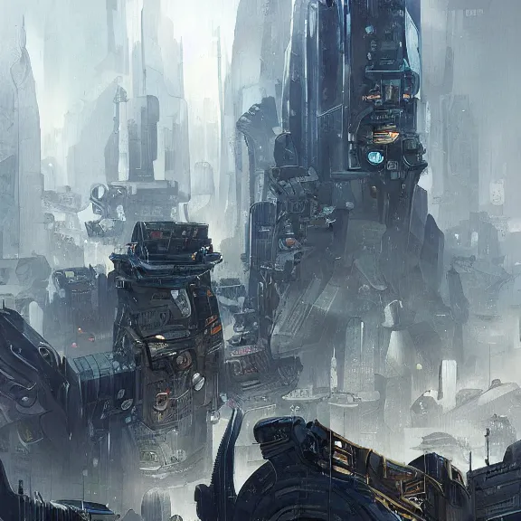 Image similar to a painting in the style of stephan martiniere and in the style of jean - claude mezieres