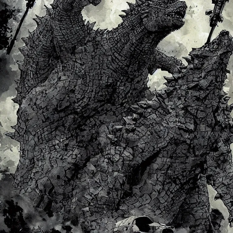 Prompt: Godzilla, Rafael Albuquerque