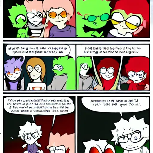 Image similar to a never before seen panel of the webcomic homestuck