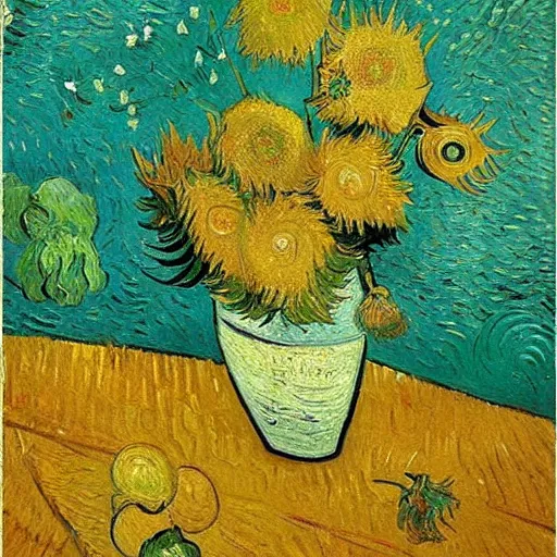 Prompt: a beautiful painting, love, by van gogh