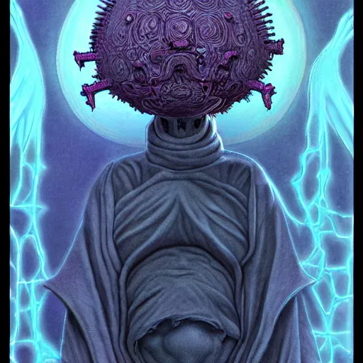 Prompt: Saggy Grandma Ghost | in the style of Wayne Barlowe