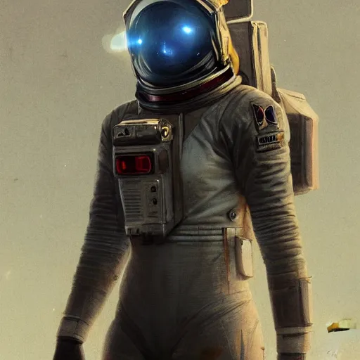 Prompt: rebel astronaut, fullbody, fantasy, intricate, elegant, highly detailed, digital painting, artstation, concept art, smooth, sharp focus, illustration, art by greg rutkowski