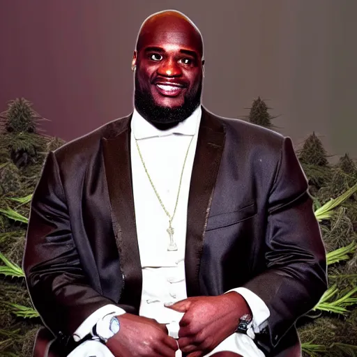 Image similar to Shaq cannabis pope coronation presented by Hasidic Superman