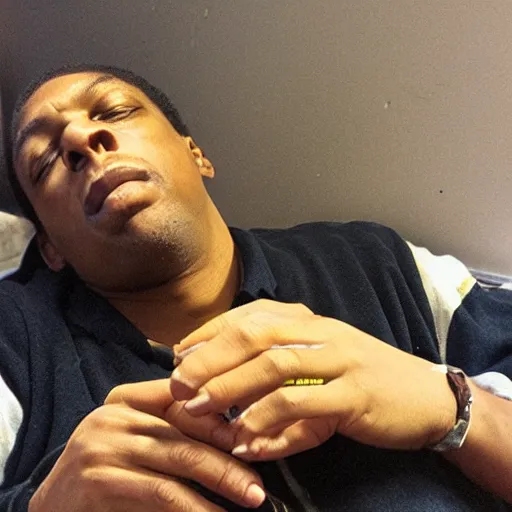 Image similar to john coltrane snuggling a giant mealworm