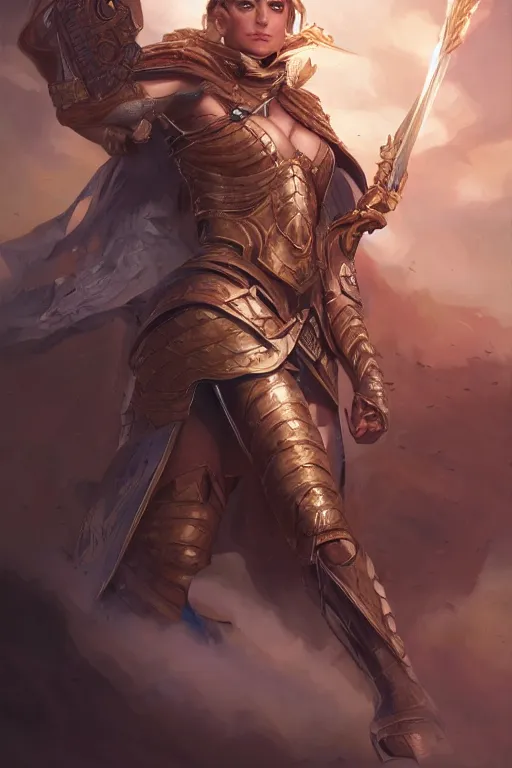 Image similar to amazon valkyrie athena, d & d, fantasy, portrait, highly detailed, headshot, digital painting, trending on artstation, concept art, sharp focus, illustration, art by artgerm and greg rutkowski and magali villeneuve