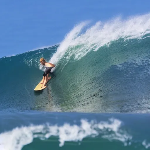 Image similar to 20 year old surfer, blue sky