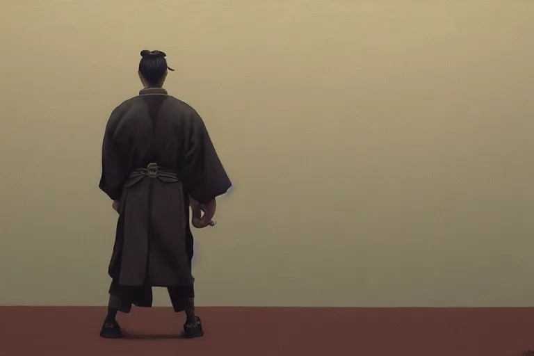 Image similar to samurai with artwork by tim eitel