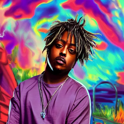 Image similar to juice wrld digital art 4 k the detailed super realistic