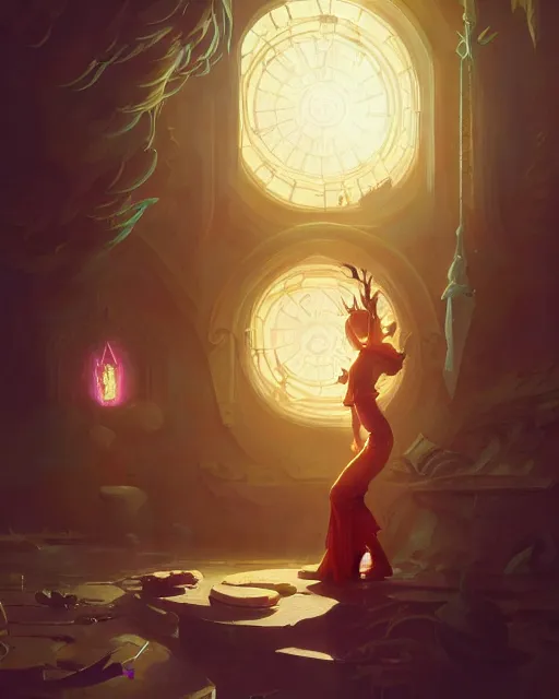 Image similar to highly detailed vfx portrait of a mage casting a time spell, unreal engine, greg rutkowski, loish, rhads, beeple, makoto shinkai and lois van baarle, ilya kuvshinov, rossdraws, tom bagshaw, alphonse mucha, global illumination, detailed and intricate environment