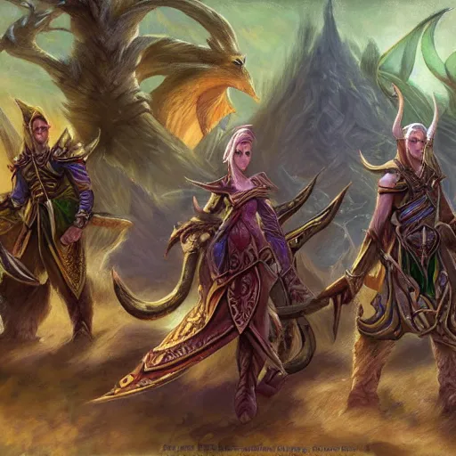 Image similar to llanowar elves, fantasy art