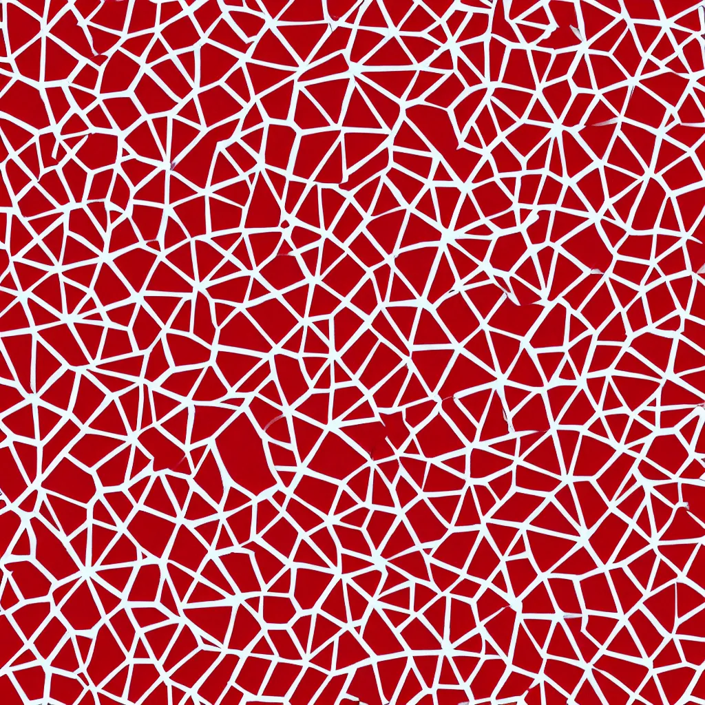 Image similar to red and white symmetric hexagonal texture, 4k