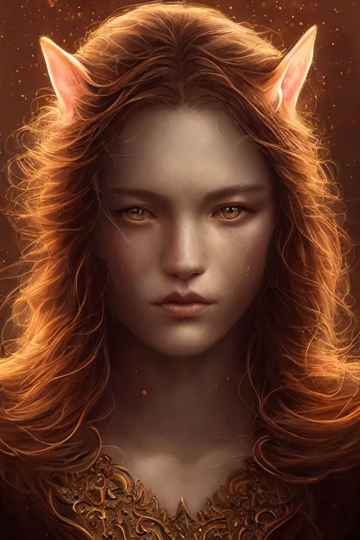 Prompt: majestic and regal portrait of a beautiful young female cat girl!!, intricate, epic, elegant, menacing, fantasy, highly detailed, digital painting, hard focus, beautiful volumetric lighting, epic light, ultra detailed, souls, smoke, by leesha hannigan, ross tran, thierry doizon, kai carpenter, ignacio fernandez rios