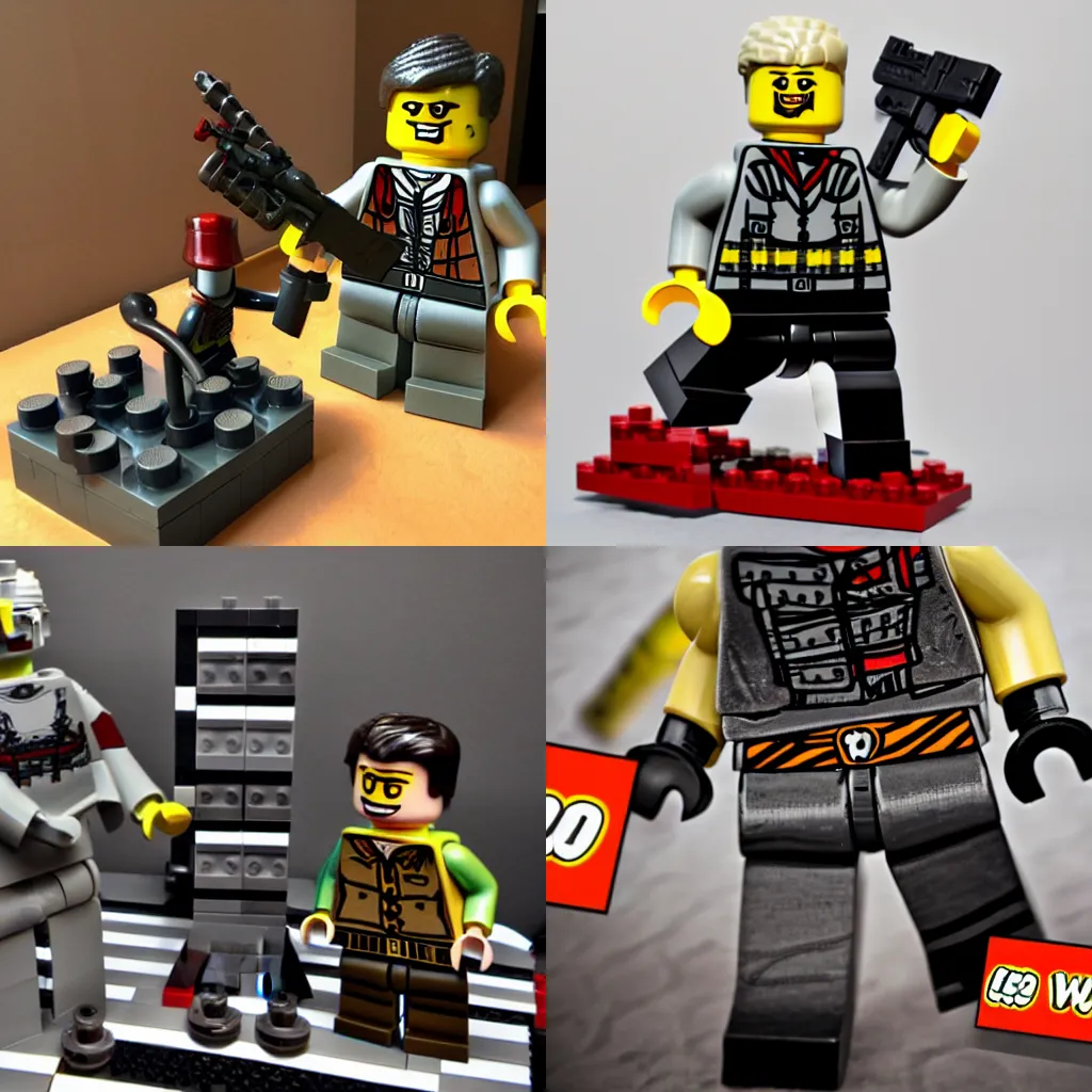 Prompt: LEGO Wolfenstein