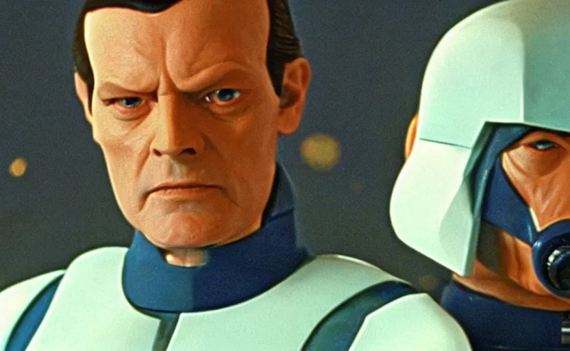 Image similar to grand admiral thrawn in empire strikes back, 1 9 8 0